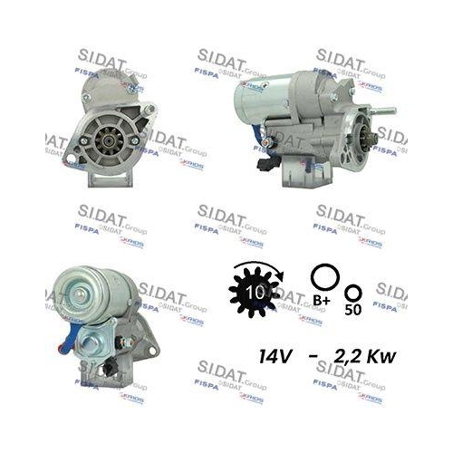Starter Sidat S12DE0591A2 f&uuml;r Toyota