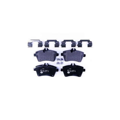 Bremsbelagsatz Scheibenbremse Hella 8DB 355 011-381 für Mercedes Benz Evobus