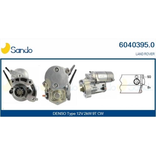 Starter Sando 6040395.0 f&uuml;r Ford Land Rover