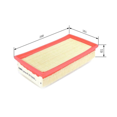 Luftfilter Bosch F026400433 f&uuml;r Citro&euml;n Opel Peugeot Toyota Vauxhall