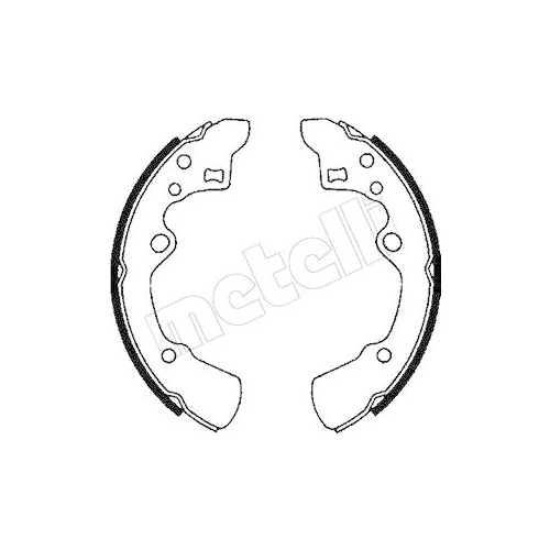 Bremsbackensatz Metelli 53-0205 f&uuml;r Ford Mazda Hinterachse