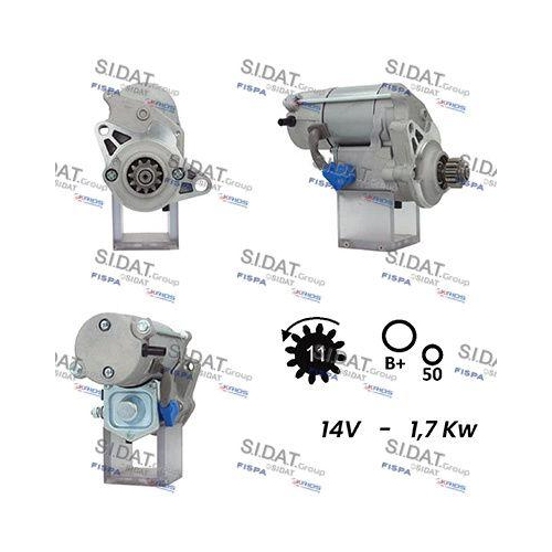 Starter Sidat S12DE0642A2 f&uuml;r Rover Hitachi