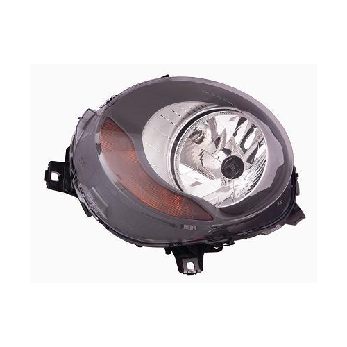 RECHTER SCHEINWERFER MINI 2013 MIT L&Uuml;FTER. ORANGE MIT DEPO-MARKE RECHTER MOT