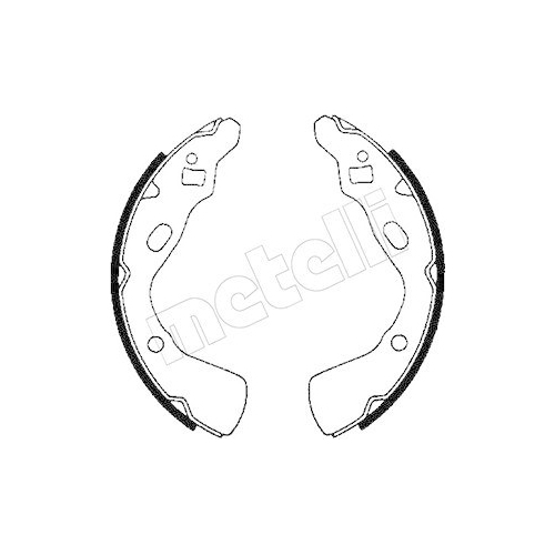 Bremsbackensatz Metelli 53-0206 f&uuml;r Mazda Kia Hinterachse