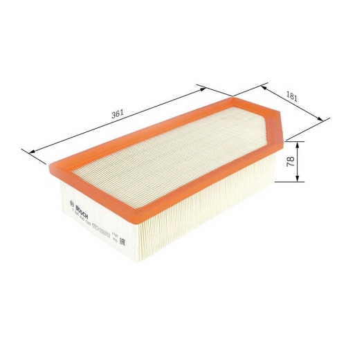 Luftfilter Bosch F026400520 f&uuml;r Citro&euml;n Peugeot