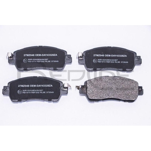 Bremsbelagsatz Scheibenbremse Red-line 27MZ048 f&uuml;r Mazda Scion Vorderachse