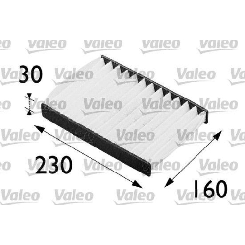 Filter Innenraumluft Valeo 698255 Valeo Essential für Nissan Renault