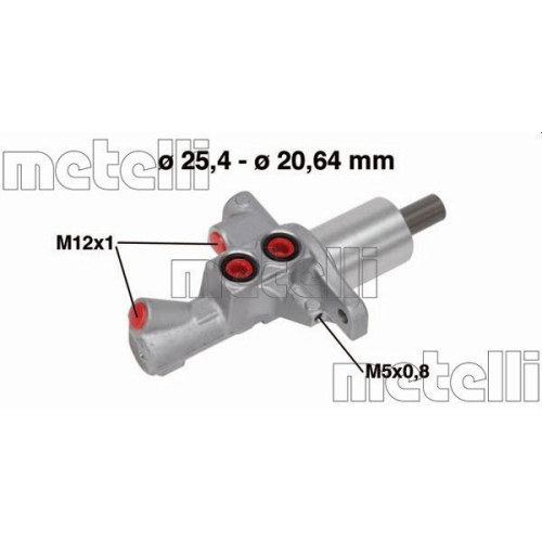Hauptbremszylinder Metelli 05-0748 f&uuml;r Mercedes Benz Mercedes Benz Mercedes Benz