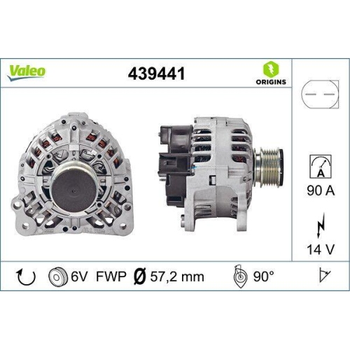Alternator Valeo 439441 Valeo Origins New Oe Technology for Audi Ford Seat Skoda