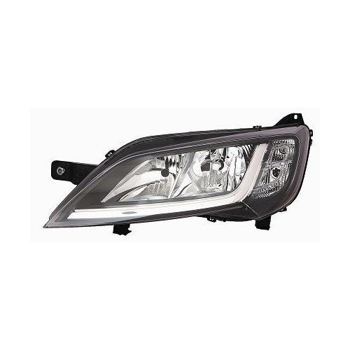 RECHTER SCHEINWERFER PEUGEOT BOXER 2014 PARAB. CHROM &ndash; SCHWARZER RAHMEN MIT