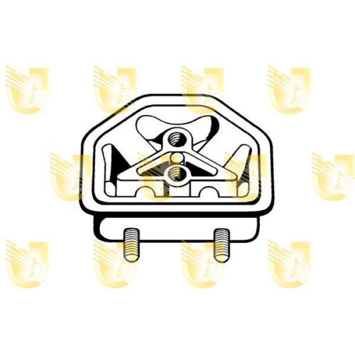 Lagerung Motor Unigom 396050 f&uuml;r Opel Vorne Vorne Rechts