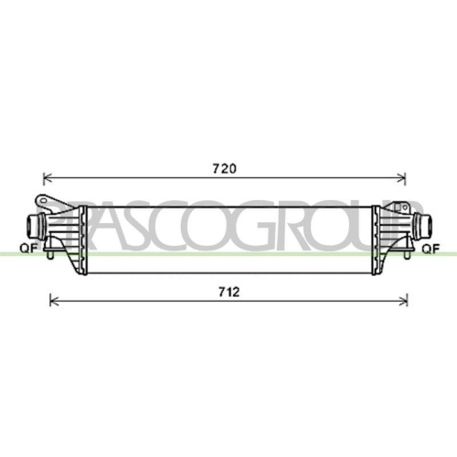 Ladeluftkühler Prasco OP036N001 Aq für Opel Vauxhall