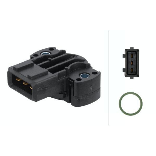 Sensor Drosselklappenstellung Hella 6PX 008 476-091 f&uuml;r Audi Seat VW