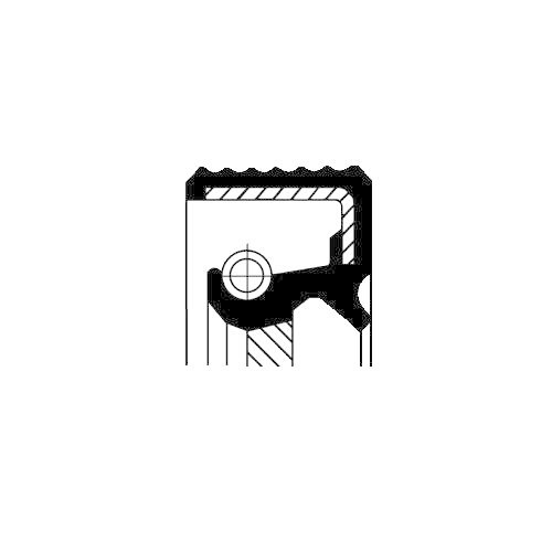 Wellendichtring Kurbelwelle Corteco 49372492 für Hyundai Kia Getriebeseitig