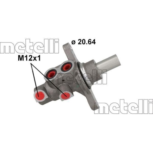Hauptbremszylinder Metelli 05-0898 für Renault Smart