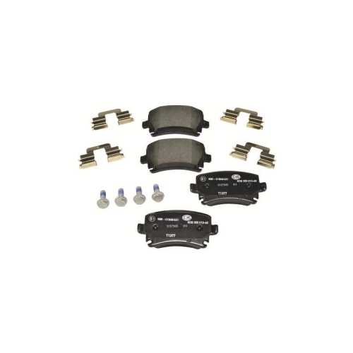 Bremsbelagsatz Scheibenbremse Hella 8DB 355 010-601 f&uuml;r Audi Seat Skoda VW