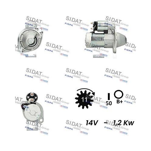 Starter Sidat S12HT0080A2 für Hitachi Yanmar
