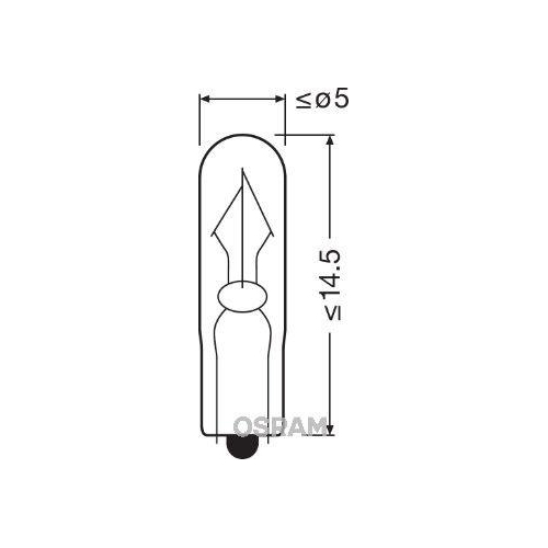 Gl&uuml;hlampe Handschuhfachleuchte Ams-osram 2341 Original f&uuml;r