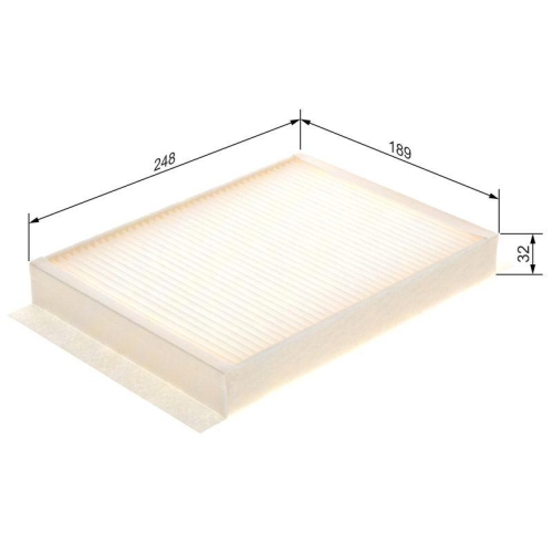 Filter Innenraumluft Bosch 1987435058 f&uuml;r Mercedes Benz Mercedes Benz Motorraum