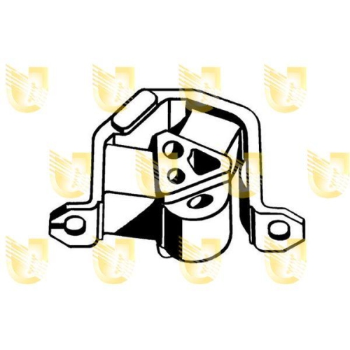 Lagerung Motor Unigom 396061 für Opel Hinten
