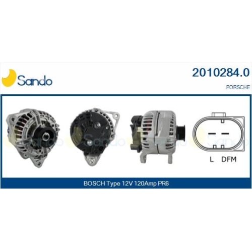 Generator Sando 2010284.0 f&uuml;r Porsche F&uuml;r Fahrzeuge Mit Tiptronic
