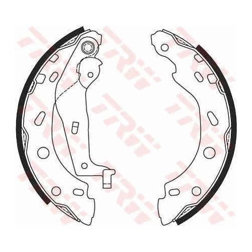 Bremsbackensatz Trw GS8685 f&uuml;r Smart Hinterachse
