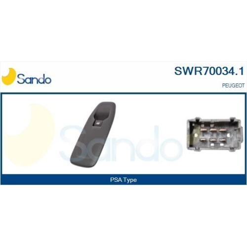 Schalter Fensterheber Sando SWR70034.1 für Citroën/peugeot