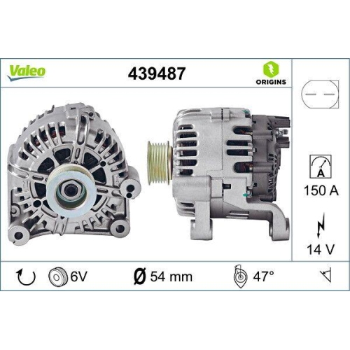 Generator Valeo 439487 Valeo Origins New Oe Technologie f&uuml;r Bmw