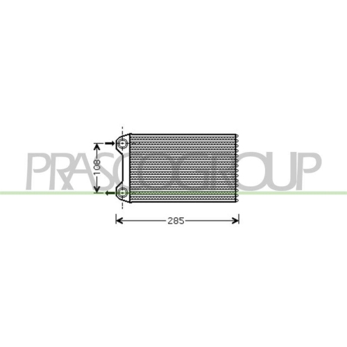 W&auml;rmetauscher Innenraumheizung Prasco AD020H001 Aq f&uuml;r Audi