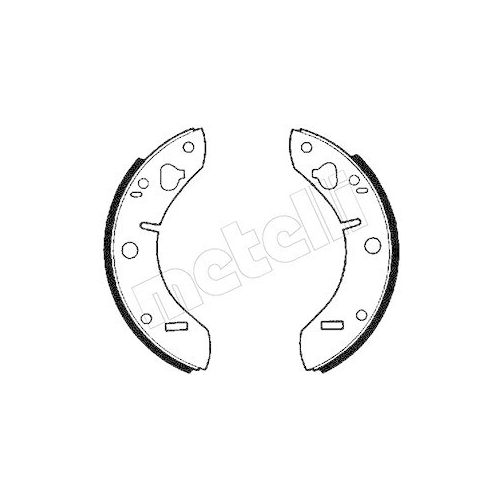 Bremsbackensatz Metelli 53-0377 f&uuml;r Rover Saab Hinterachse