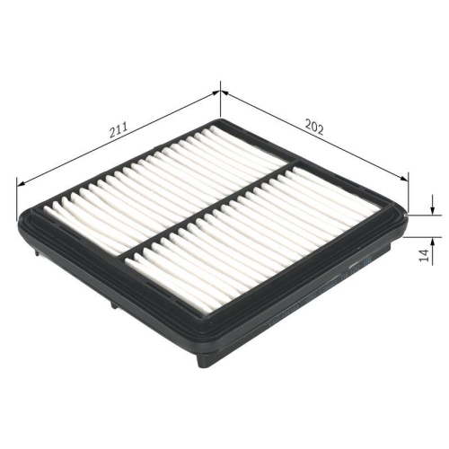 Luftfilter Bosch 1457433963 f&uuml;r Gmc Chevrolet Daewoo Zaz