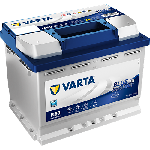 Starterbatterie Varta 560500064D842 Blue Dynamic Efb f&uuml;r Audi Citro&euml;n Fiat Ford