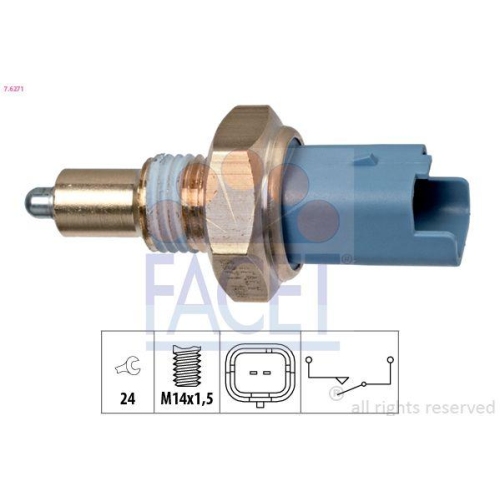 Schalter R&uuml;ckfahrleuchte Facet 7.6271 Made In Italy - Oe Equivalent f&uuml;r Lada
