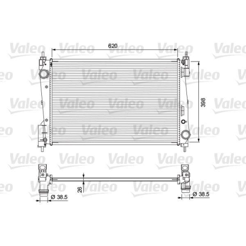 K&uuml;hler Motork&uuml;hlung Valeo 701717 f&uuml;r Fiat