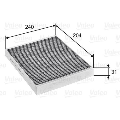 Filter Innenraumluft Valeo 715752 Valeo Protect f&uuml;r Opel Vauxhall Chevrolet