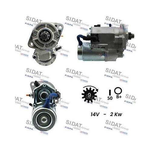 Starter Sidat S12HY0109A2 f&uuml;r Hyundai Kia