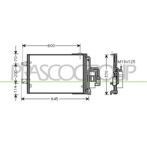 Kondensator Klimaanlage Prasco OP032C003 Prascoselection f&uuml;r Opel