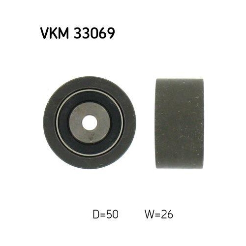 Umlenk /f&uuml;hrungsrolle Keilrippenriemen Skf VKM 33069 f&uuml;r Citro&euml;n Fiat Lancia