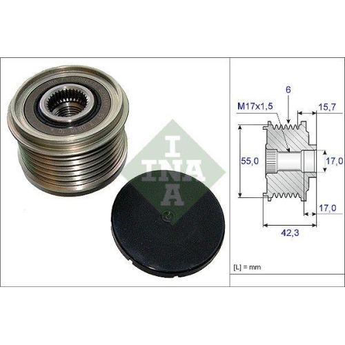 Generatorfreilauf Schaeffler Ina 535 0154 10 f&uuml;r Nissan Renault Dacia