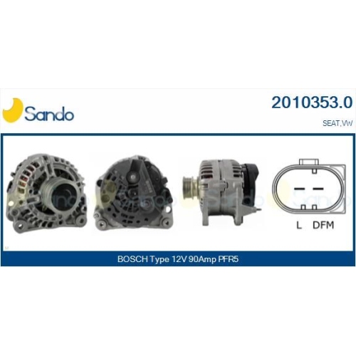 Generator Sando 2010353.0 für Vag