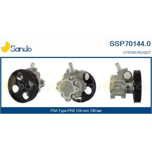 Hydraulikpumpe Lenkung Sando SSP70144.0 f&uuml;r Citro&euml;n/peugeot