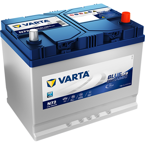 Starterbatterie Varta 572501076D842 Blue Dynamic Efb f&uuml;r Mazda Nissan Renault