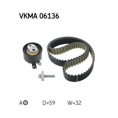 Zahnriemensatz Skf VKMA 06136 für Mercedes Benz Mercedes Benz Mercedes Benz