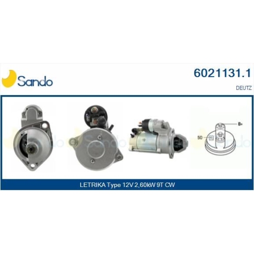 Starter Sando 6021131.1 f&uuml;r Khd Deutz