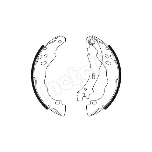 Bremsbackensatz Metelli 53-0544 für Citroën Peugeot Hinterachse