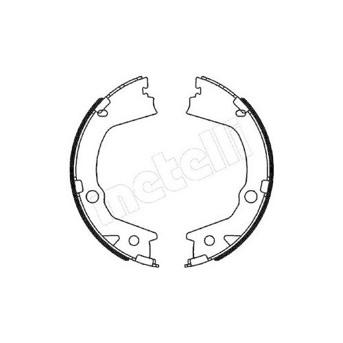 Bremsbackensatz Feststellbremse Metelli 53-0562 f&uuml;r Ssangyong Hinterachse