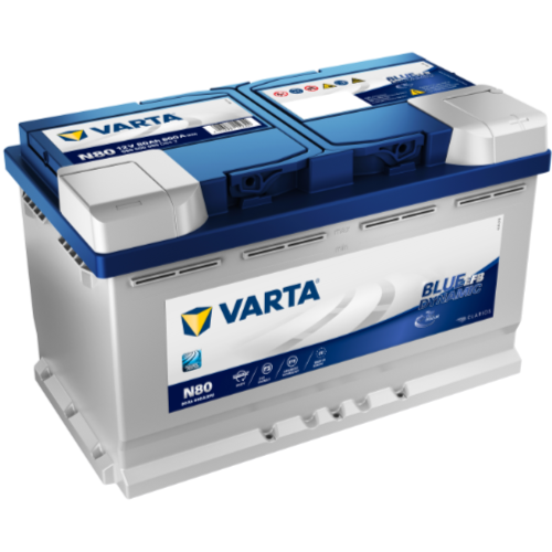 Starterbatterie Varta 580500080D842 Blue Dynamic Efb f&uuml;r Audi Barreiros Bmw Fiat