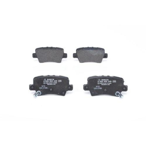Bremsbelagsatz Scheibenbremse Bosch 0986494249 f&uuml;r Honda Hinterachse