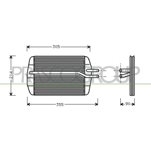 Wärmetauscher Innenraumheizung Prasco FD006H001 Aq für Ford Mazda