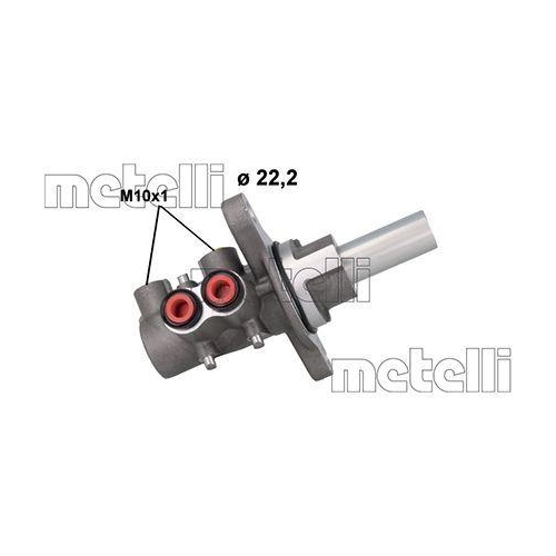 Hauptbremszylinder Metelli 05-1166 für Fiat